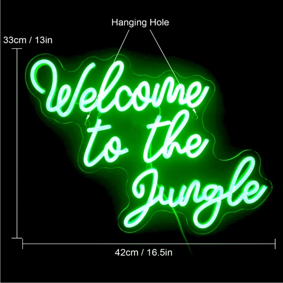 Welcome to Jungle LED Neon Event Wedding/Birthday/Graduation/Babyshower Decor - Picture 5 of 8